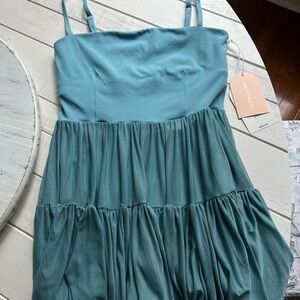 Blogilates Teal Women's Ballerina Active Dress Medium